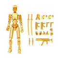 Lwzwm Titan 13 Action Figure T13 Action Figure 3D Printed Action Figures Movable Multi-jointed Figure Toy Stick Bot Articulated Robot Dummy Action Figures Toys Gadget Bots Gift for Him Boy Friend