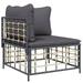 Irfora parcel Furniture Set With Cushions Patio Furniture Patio Conversation Rattan 3186801 Patio Set With Poly Rattan Piece Patio Set 7 PieceFurniture Conversation Porch Lawn Poly Vidaxl