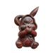 Chinese Wood Stand Lovely Rabbit Appealing Sculpture Child Kid Xmas Gift Decor decorative sculpture home decor