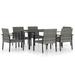 Irfora parcel Small Table And 7 Piece Balcony Furniture ChairsBalcony Poly Rattan Patio Set And ChairsFurniture Patio Table Chair Balcony Table Chusui Barash Vidaxl Table Style Poly