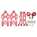 RC Car Front Upper Lower Suspension Arms Front Upper Lower Swing Arm with Steering Cups for SCY 1/16 16101PRO 16102 RC Cars Red