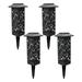 DG00 Bright Solar Lights 4 Pack Color Changing+Warm White LED Solar Lights Outdoor IP67 Solar Lights Solar Powered Garden Lights For Walkway