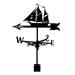 Sailboat Weather Vane - Retro Sailboat Weathervane Silhouette Decorative Wind Direction Indicator for Outdoor Roof