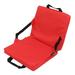 Outdoor Back Chair Cushion Thickened Dirty Proof Soft Comfortable Stadium Chair Cushion with Backrest for Stadium Beach Outdoor Red