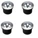 GOCuces Wire Well Lights AIF4 Landscape LED In Ground Indoor 5W Line Voltage 110V 120V 277V Waterproof Garden Lamp High Brightness White for Modern Patio Pathway Landscaping Lighting Pack of 4
