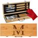 Grill Set for Men Custom BBQ Set Gift for Dad Husband Engraved BBQ Grill Set Grilling Tools BBQ Grill Utensil Set Groomsmen Gift 10 pc Set