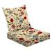 2-Piece Deep Seating Cushion Set seamless floral spring pattern fully file clipping seamless pattern Outdoor Chair Solid Rectangle Patio Cushion Set