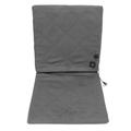 Electric Heating Seat Cushion Foldable Stadium Seats Heated Cover Pads with Backrest for Camping Fishing Hunting Grey