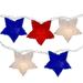 Northlight 10ct Patriotic 4th of July Star Shaped Outdoor String Lights - 6 White Wire