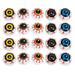 Halloween Eyeball Contacts for Eyes Ghost Mask Plush Doll Hollow Plastic 50 Pcs