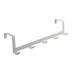 wofedyo hooks for hanging over the door 5 hooks home bathroom organizer rack clothes coat hat towel hanger wall decor White 30*10*10
