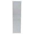 Trimco 10019630 6 x 16 in. Square Corner Push Plate Satin Stainless Steel