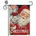 Santa Claus Christmas Gard Flag 12x18in Double-Sided Xmas Yard Flag Ho Ho Ho Merry Christmas Holiday Outdoor rative