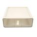 Clear Drawer Storage Box Large Capacity Desktop Drawer Storage Container Organizer for Office Cream Color