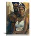 Nawypu Wall art Posters of Black Kings and Queens African American Canvas Art Print Afro King Poster Black Queen Posterï¼ŒFashion Bathroom Bedroom Decor Aesthetic Artwork