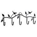 Gratying Clothes Hook Wall Hanger Bird Bathroom Accessories 5 Hooks Metal Coat Hooks R NE