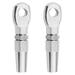 Qtmnekly 2Pcs Marine Grade 316 Stainless Steel Swageless Eye Terminal Wire Cable Rope Diy Fitting Rigging Hardware Balustrade Kit