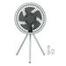 10000mAh USB Tripod Camping Fan Outdoor Portable Camping Fan with Light Power Bank Gray