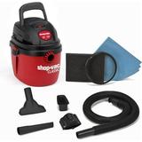 1.5 Gallon 2.0 Peak Wet Dry Vacuum Portable Compact Shop Vacuum with Collapsible Handle Wall Bracket & Attachments â€Ž2030100