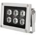 Infrared Illuminator 850nm 6 LEDs 130 Feet 60 Degree Wide Angle IR Illuminator for Night Vision Waterproof LED Infrared Light for CCTV Camera Security Camera