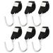 Hook up Camping Holding Hooks Strap 6 Pcs Storage Aluminum Alloy Polyester Heavy Duty Clothes Rack Coat Hangers
