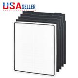 1 HEPA Filters and 4 Carbon Filters Compatible with Whirlpool 1183054K (1183054) 8171434K 8171434 and Whispure Air Purifier Models AP350 AP450 AP510 AP45030HO