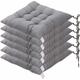 6 Coussins de Chaises Carrés 40x40 Coussins de Siège Décoration Maison Coussin Mat