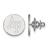 14k White Gold LogoArt United States Air Force Academy A-F Lapel Pin Q-4W009USA