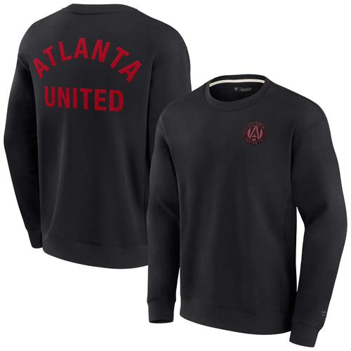 Unisex Fanatics – Superweiches Pullover-Sweatshirt mit Rundhalsausschnitt und Atlanta United FC, schwarz