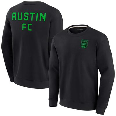 Unisex Fanatics – Superweiches Pullover-Sweatshirt mit Rundhalsausschnitt, Austin FC, Schwarz Image