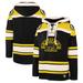 Men's '47 Black Boston Bruins 100th Anniversary Superior Lacer Pullover Hoodie