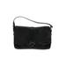 Prada Leather Shoulder Bag: Pebbled Black Solid Bags