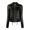 Patrizia Pepe, Jackets, female, Black, S, K103 Nero Leather Jacket