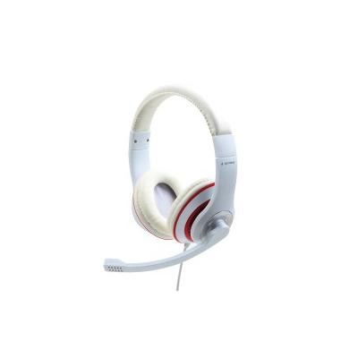 Gembird MHS-03-WTRD Kopfhörer & Headset Kabelgebunden Kopfband Anrufe/Musik Rot, Weiß