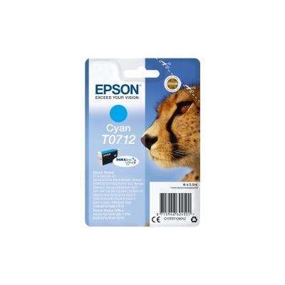 Epson Cheetah Singlepack Cyan T0712 DURABrite Ultra Ink