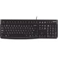 Logitech K120 Corded Keyboard Tastatur USB QWERTY UK Englisch Schwarz