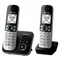 Panasonic KX-TG6862JTB Telefon DECT-Telefon Anrufer-Identifikation Schwarz, Silber