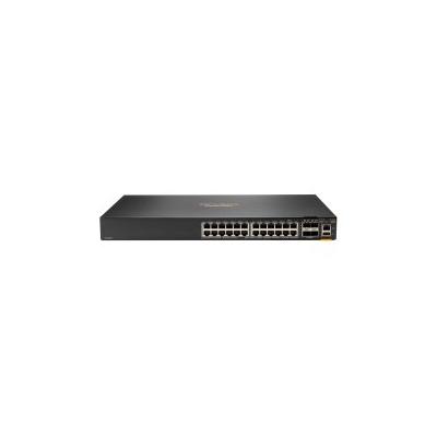 Aruba 6200F 24G Class4 PoE 4SFP+ 370W Managed L3 Gigabit Ethernet (10/100/1000) Power over (PoE) 1U Schwarz