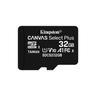 Kingston Technology 32GB micSDHC Canvas Select Plus 100R A1 C10 Speicherkarte + Adapter