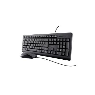 Trust 24646 Tastatur Maus enthalten USB QWERTY Italienisch Schwarz