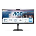 AOC V5 CU34V5CW/BK LED display 86.4 cm (34") 3440 x 1440 Pixel Wide Quad HD Schwarz