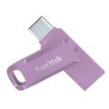 SanDisk Ultra Dual Drive Go USB 256GB USB-Stick Type-A / Type-C 3.2 Gen 1 (3.1 1) Lavendel