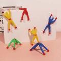 pc Random Color Wall Climbing Spiderman Toy Stress Relieving Sticky Spiderman Novelty Adhesive Climbing Man Toy