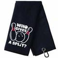 Bowling Towel Who Gives A Split Bowling Towel Funny Bowling Towel Bowling Ball Towel Bowling Accessories For Men Bowling Accessories For Women B