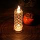 Pack White Led Flameless Candle Led Transparent Pillar Candle Battery Powered Batteries Included Velas Artificial Decoration Valentines Day Wedding Bi