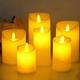 pcspcs Flashing Flameless LED Candle LightsIndoor And Outdoor BatteryPowered Candle Decorative Lights Halloween Christmas Wedding Party Atmosphere Lig