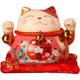 Lucky Cat Coin Bank Inch Ceramic Lucky Cat Money Box Exquisite Pattern Wonderful For The Office