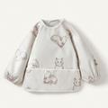 pc Waterproof Baby Bib With Cat Pattern