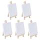 Piece Easel Set Mini Easel Mini Canvas with Wooden Picture Holder Stand Mini Easels with Canvas Small Table Easel Wood for Table Decoration Name Plate