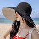 pc Black Fisherman Hat For Women Springsummer With Extra Wide Brim Korean Style Doublesided Sun Protection Hat For Face And Uv Blocking Suitable For S